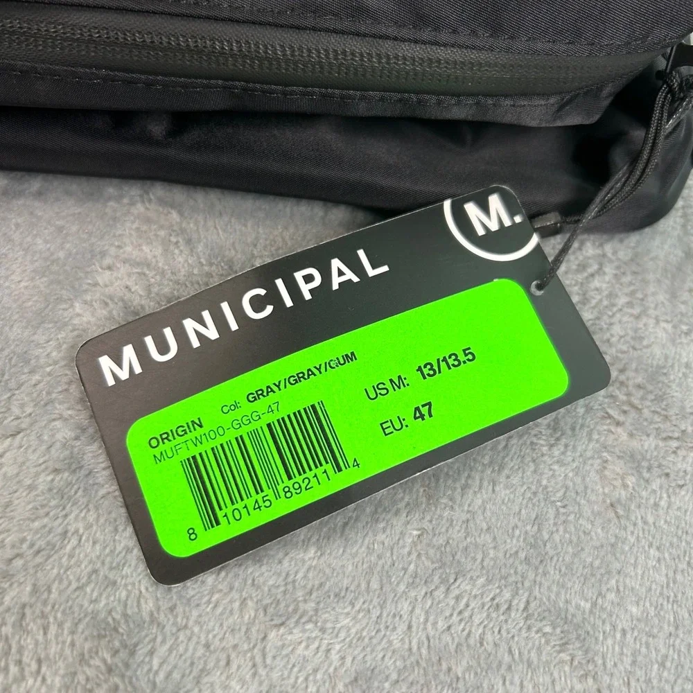 Municipal Camo Shoe Bag Travel Organizer Black Gray Neon Green MUFTW100-GGG-47